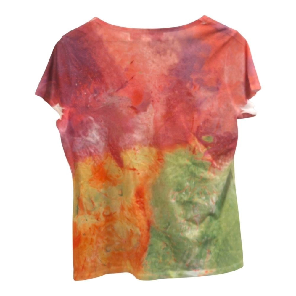 Leoma Lovegrove Soul Food Heart Virtues Tie-Dye Short Sleeve Tee Large - Picture 2 of 5